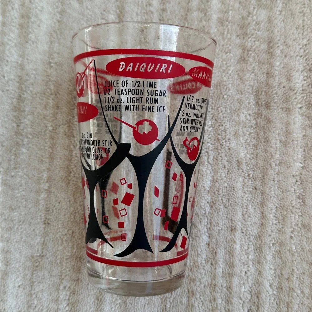 Vintage Mr. Bartender Cocktail Mixing Glass by Federal Glass Co. 1960-70s